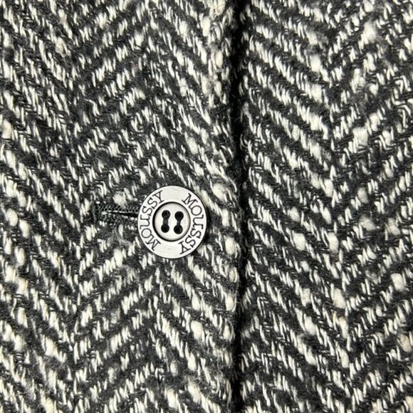 Moussy Vintage Black & White  Tweed Blazer 2 - Picture 8 of 13